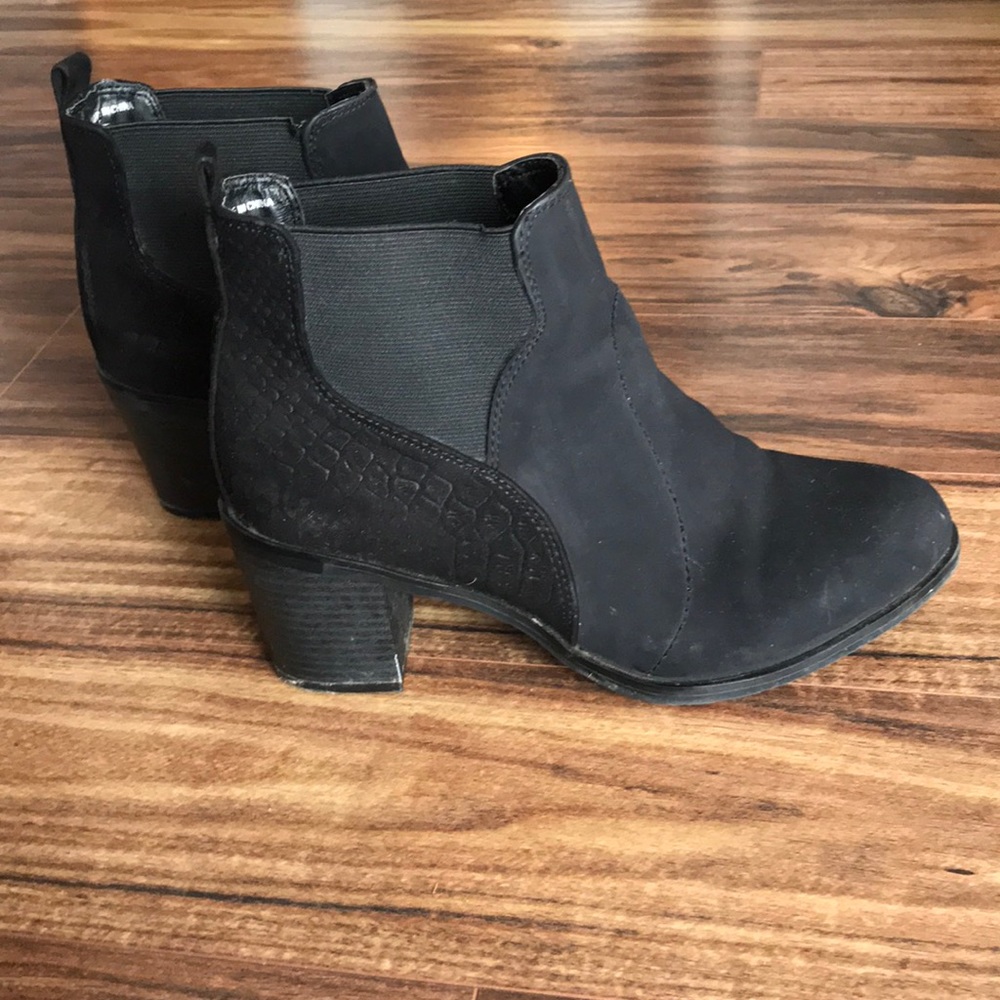 Ana Venice black booties.